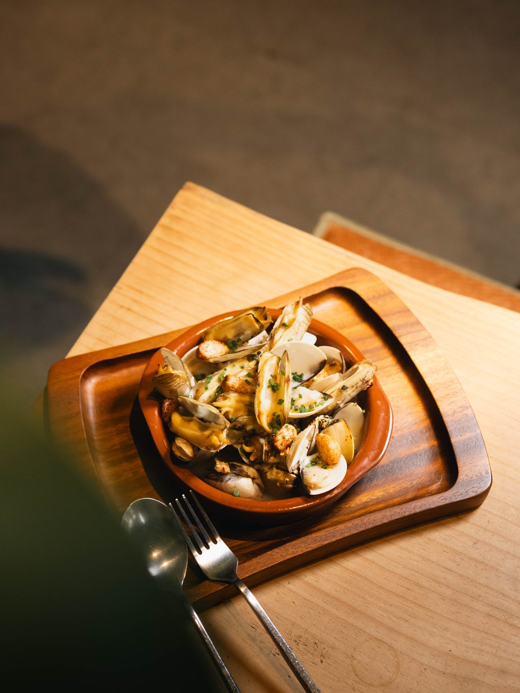 Menu photography of a seafood dish for Joo Chiat Oyster House