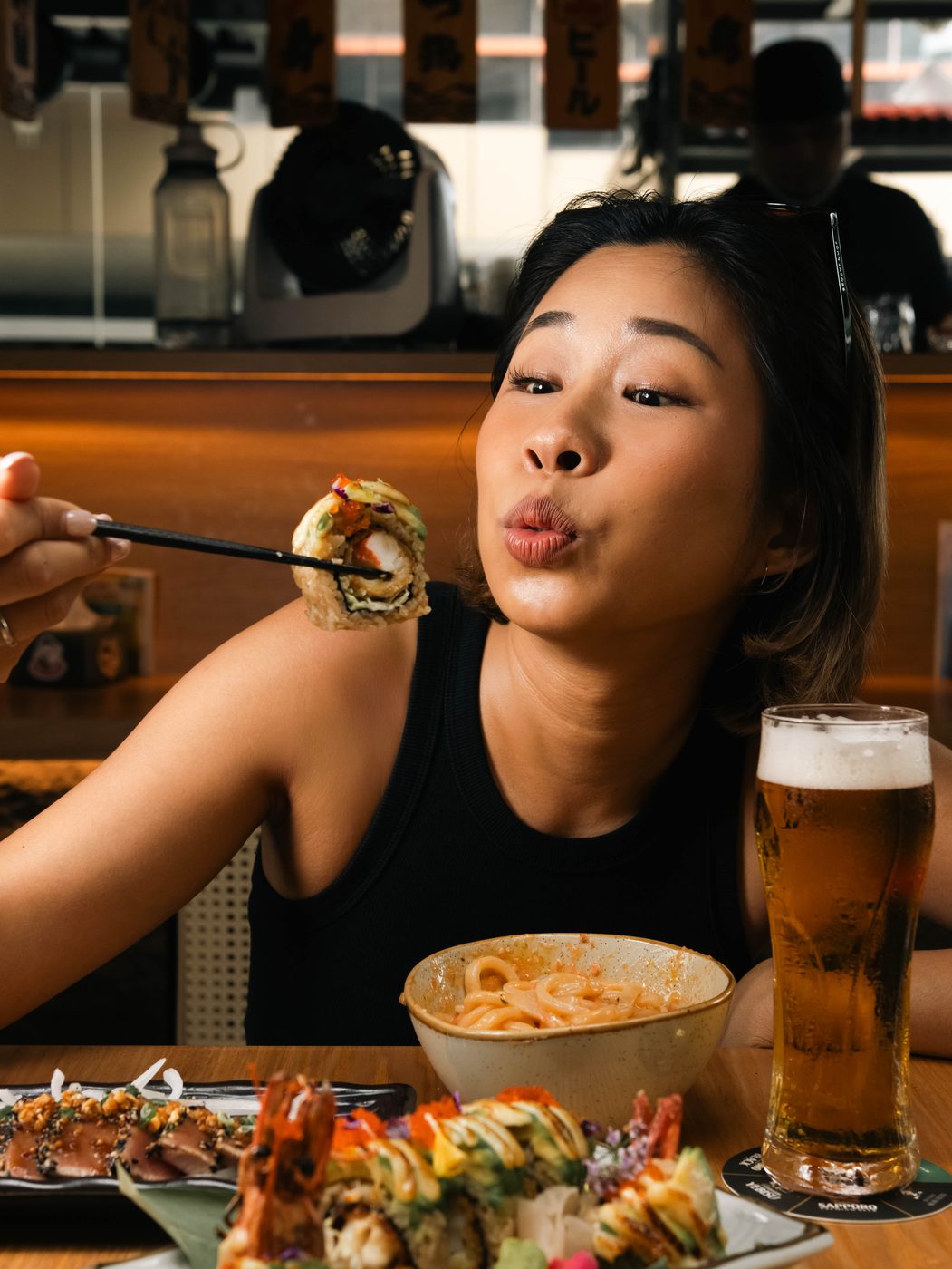 Lifestyle dining photography for Ne Ne Neko